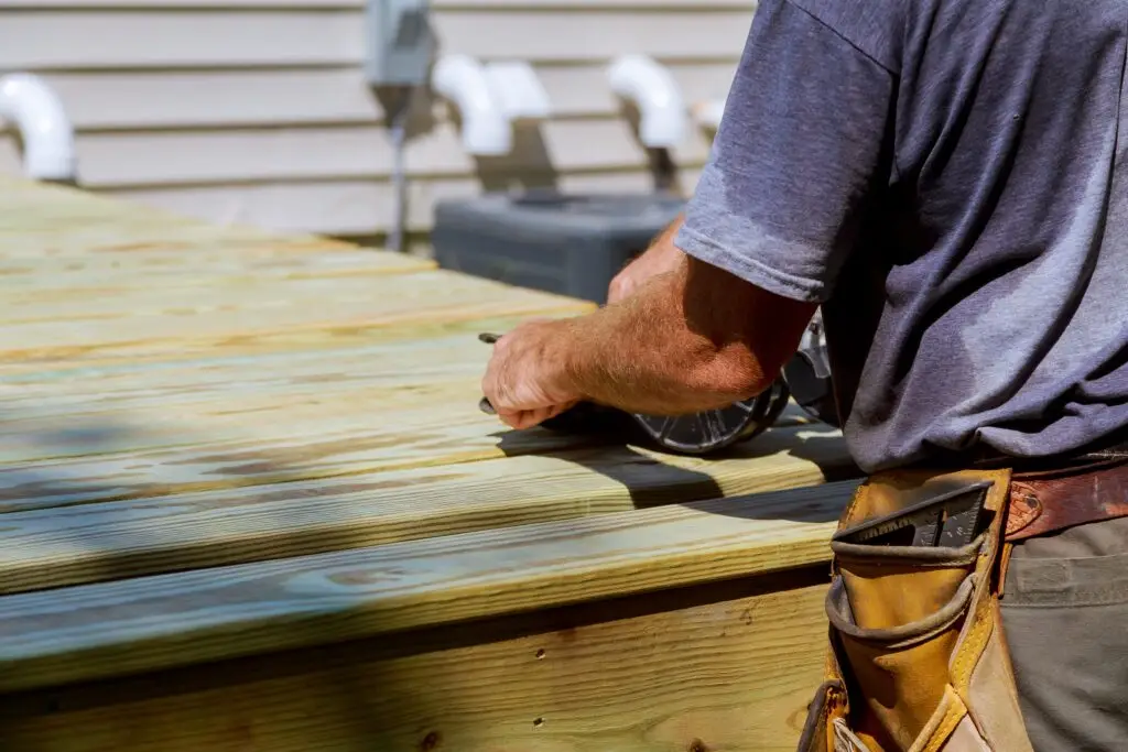 Deck construction project image