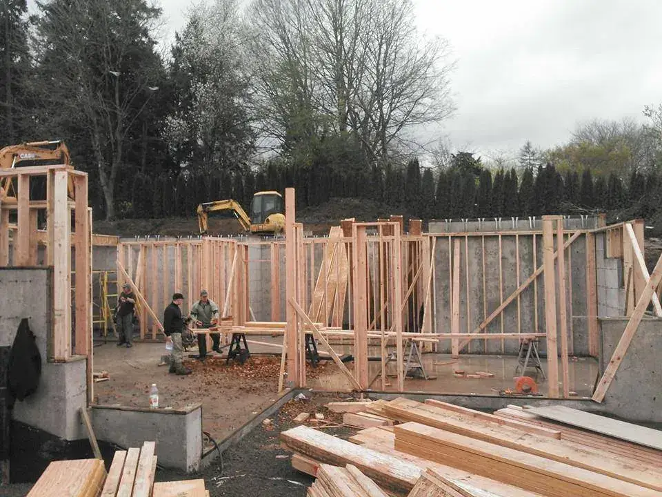 Home framing construction project
