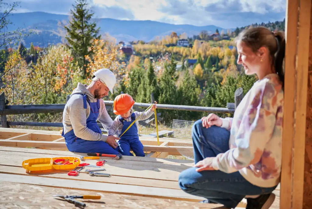 Home framing construction project