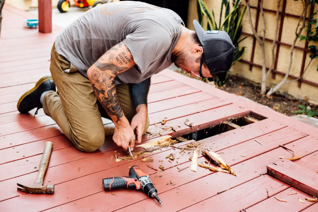 Deck construction project image