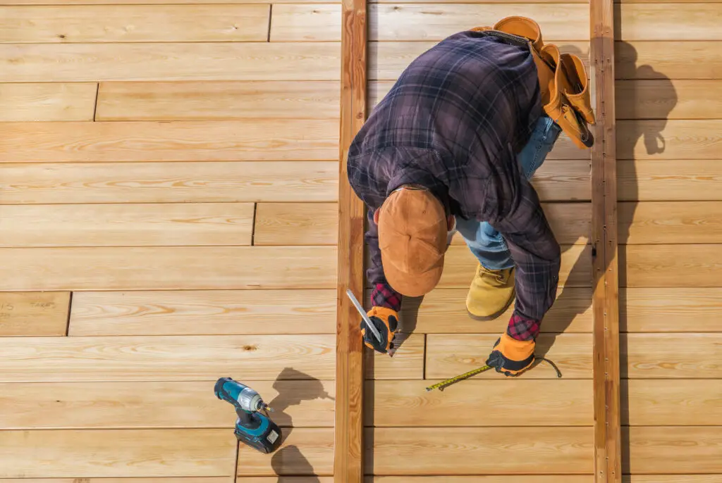 Deck construction project image
