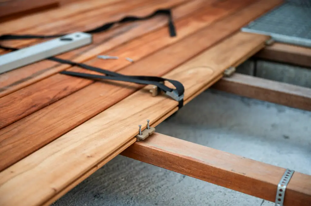 Deck construction project image